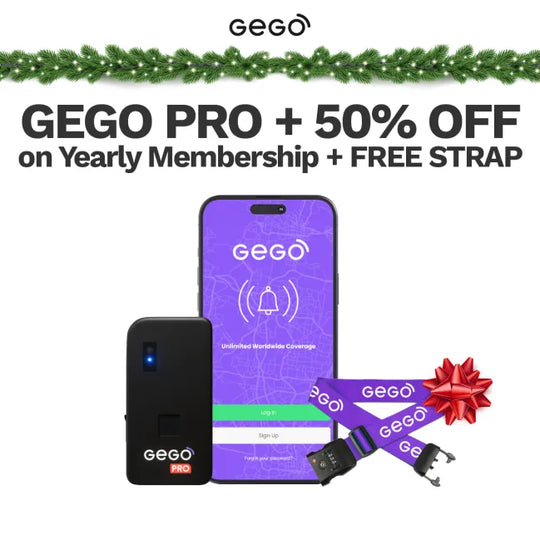 GEGO PRO + 50% OFF Yearly Membership + FREE Luggage Strap